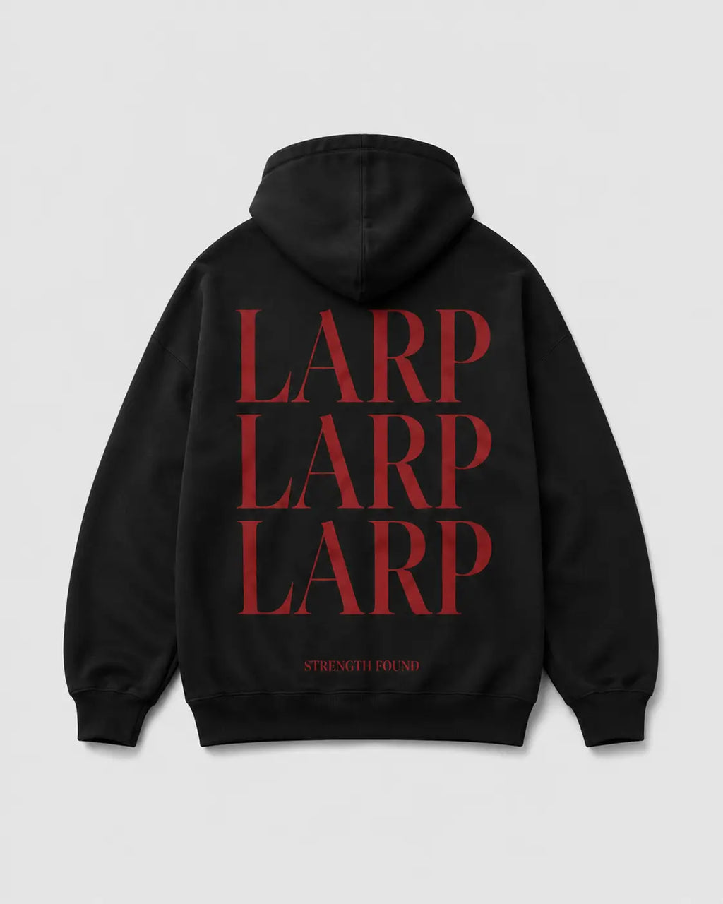 LARP Angel Hoodie Black Red back