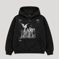 LARP Angel Hoodie Black White front