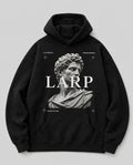 LARP Statue Hoodie Black White