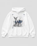 LARP Angel Hoodie White Navy front