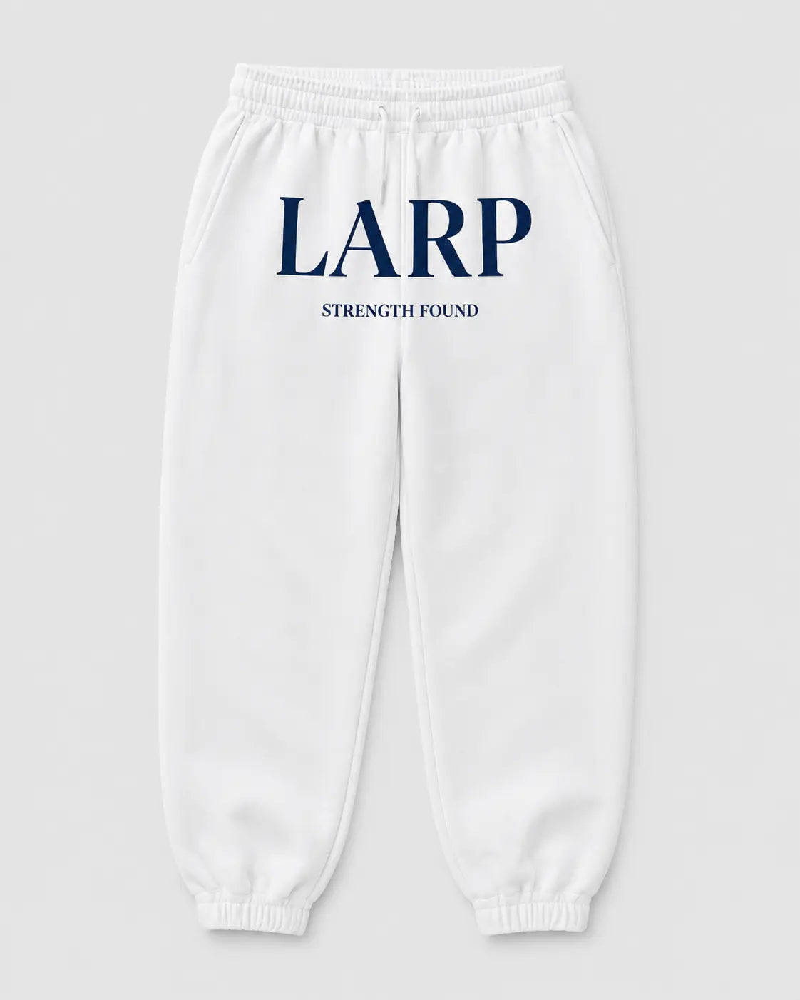 LARP Sweatpants White Navy front