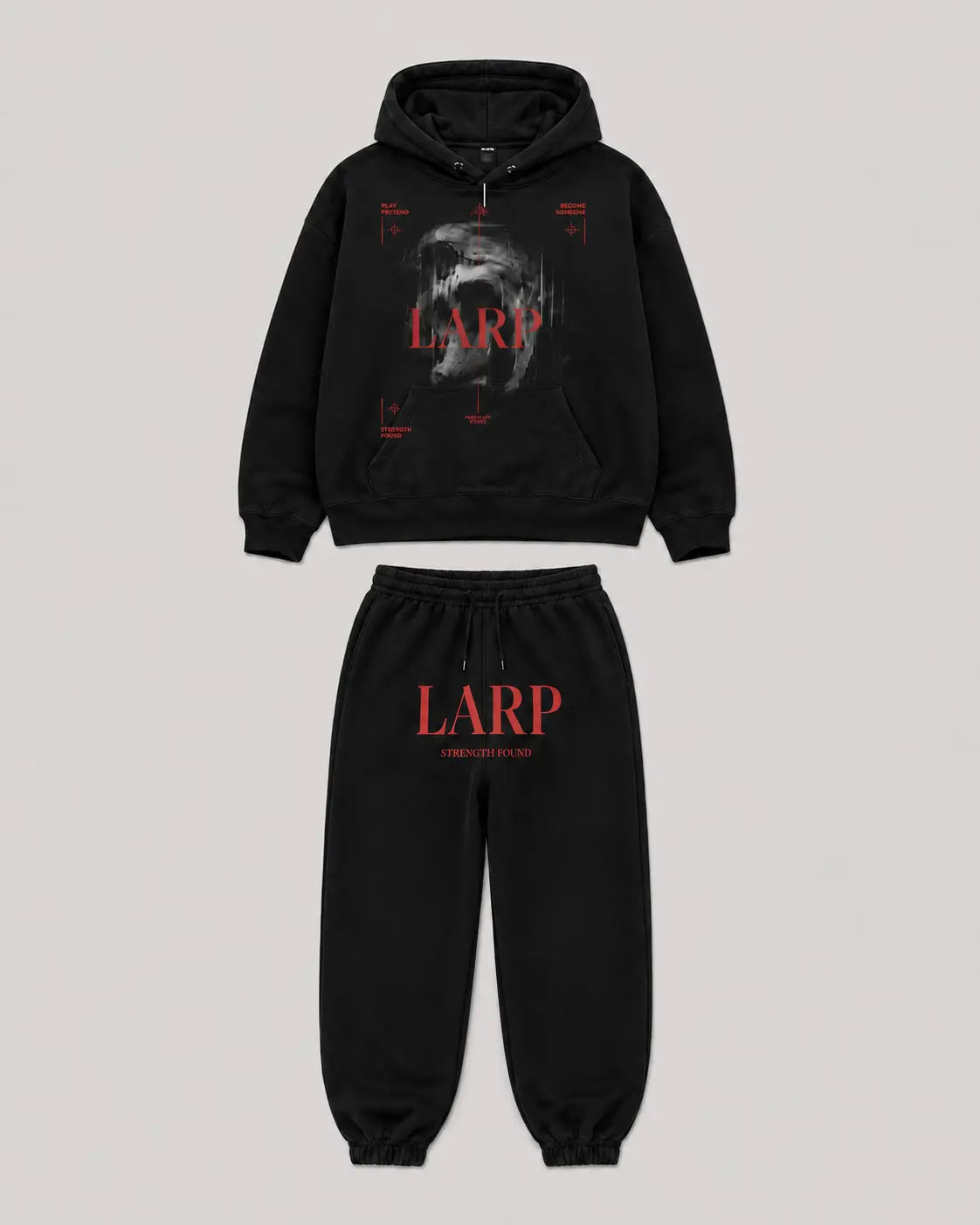 LARP Angel Set Black Red front