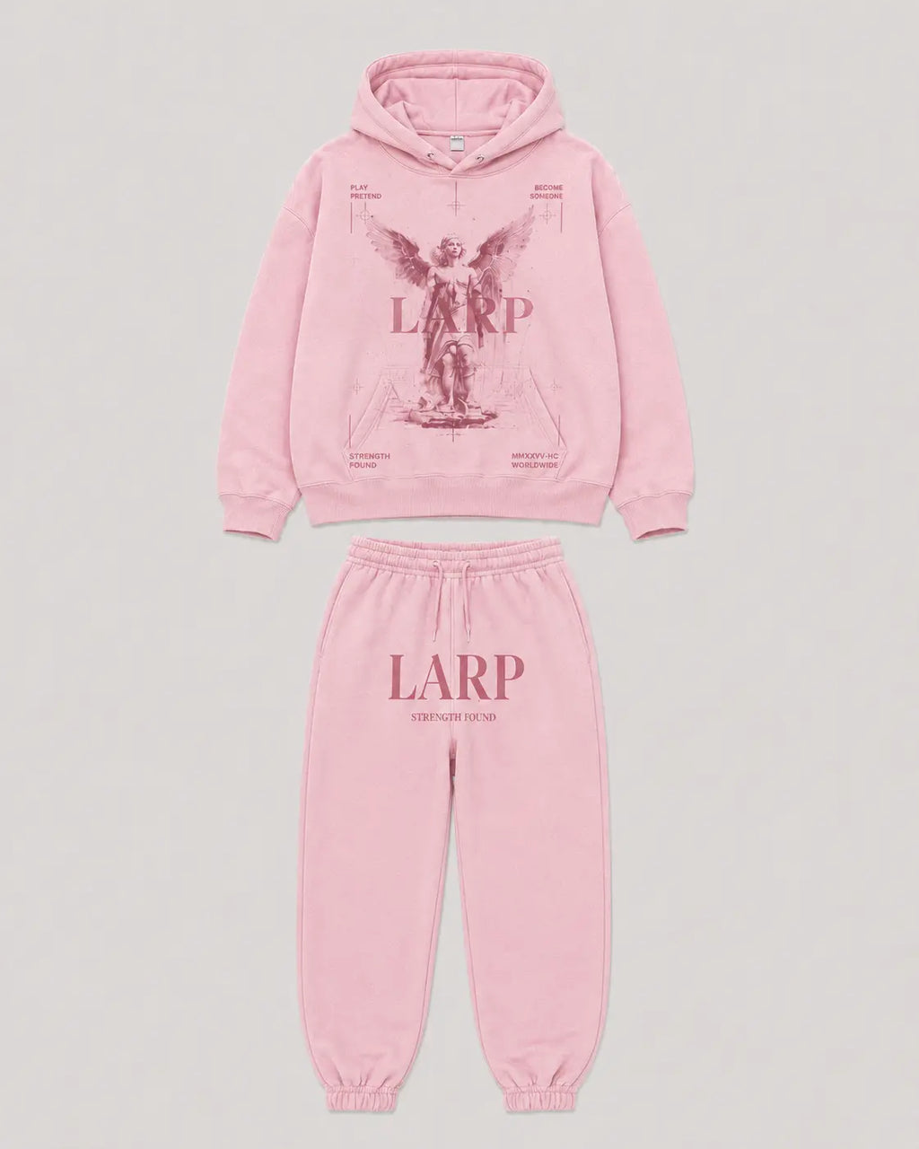 LARP Angel Set Pink front