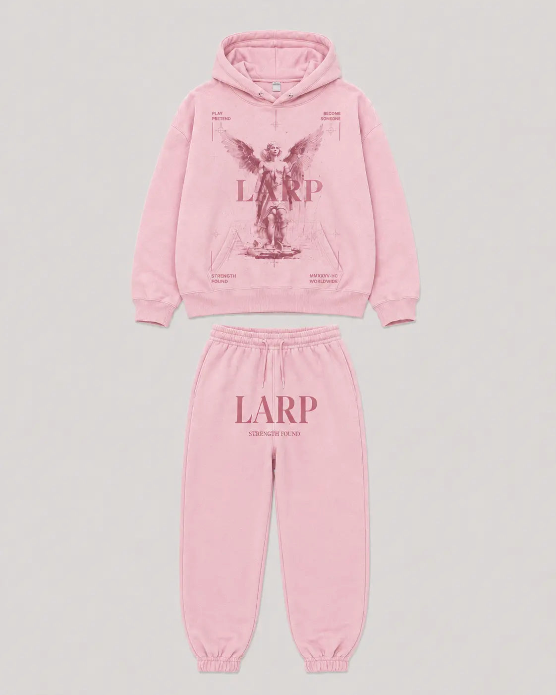 LARP Angel Set Pink front