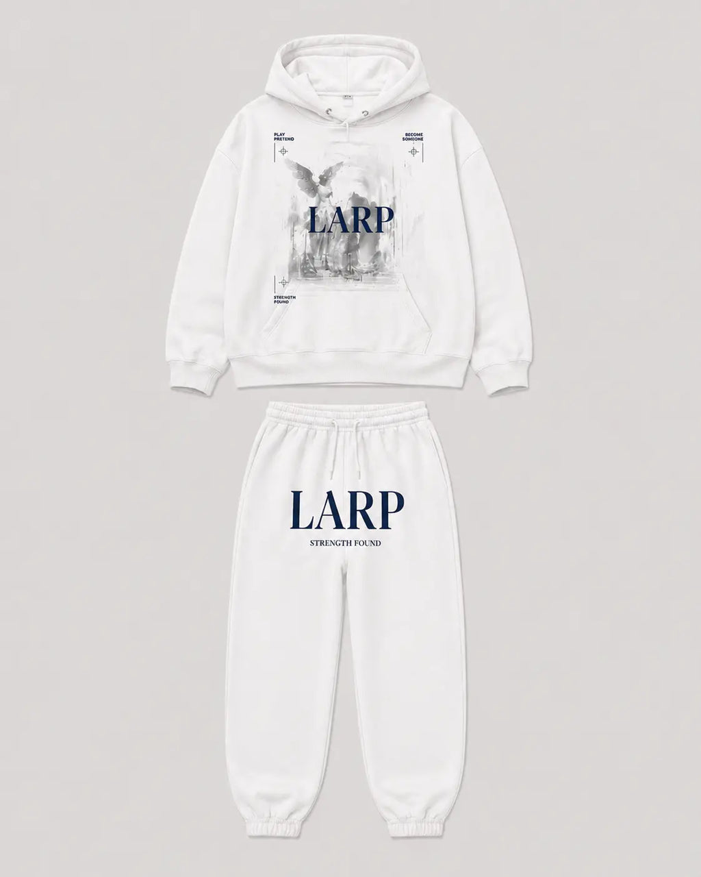 LARP Angel Set White Navy front