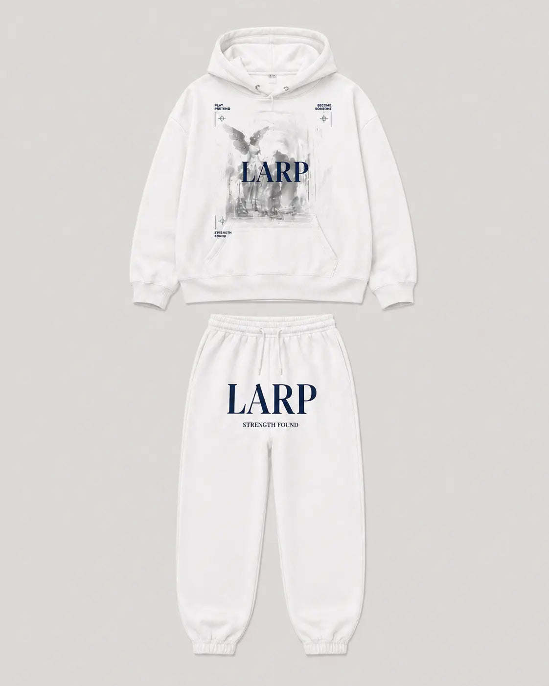 LARP Angel Set White Navy front