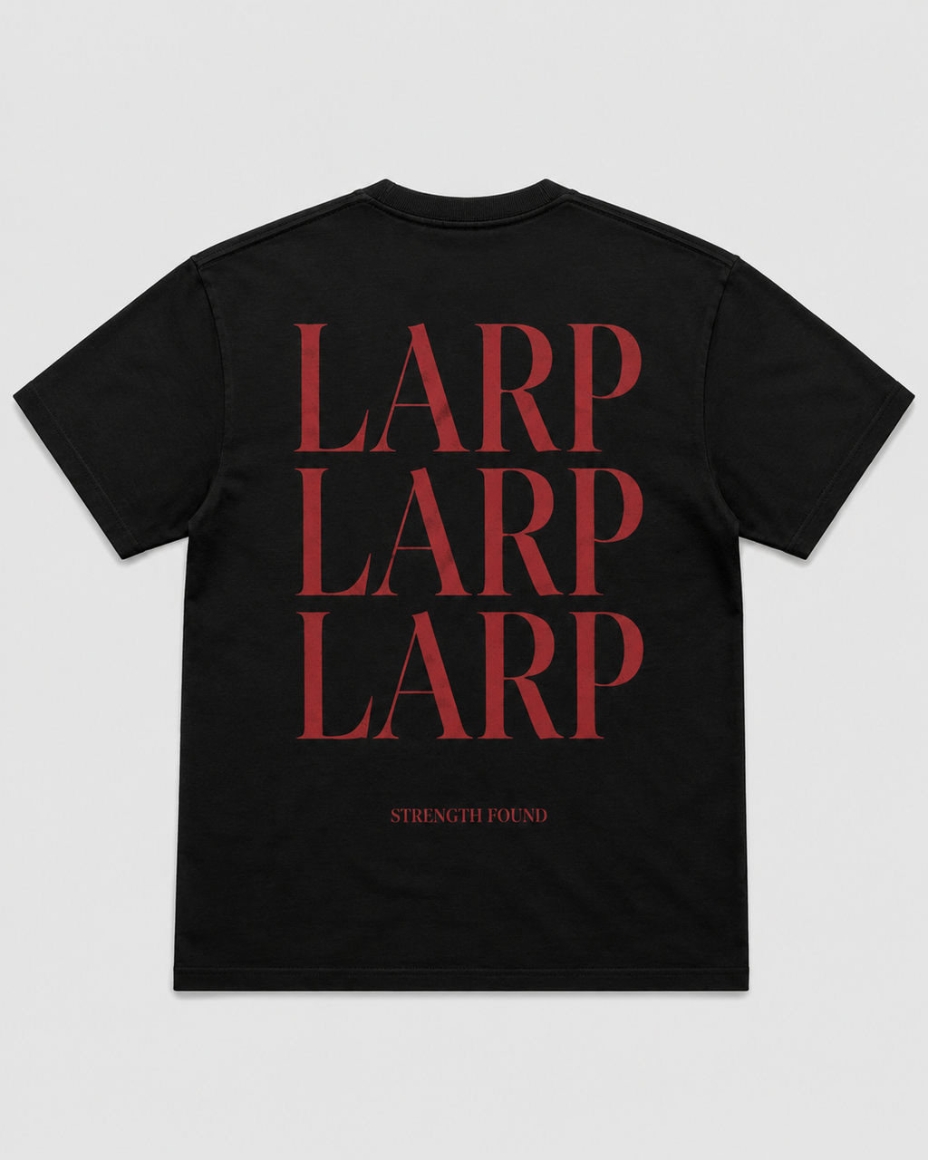 LARP Angel Tee Black Red back