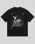LARP Angel Tee Black White front