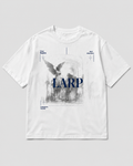 LARP Angel Tee White Navy front