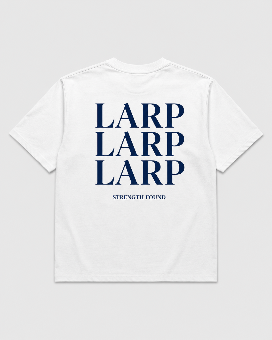 LARP Angel Tee White Navy back